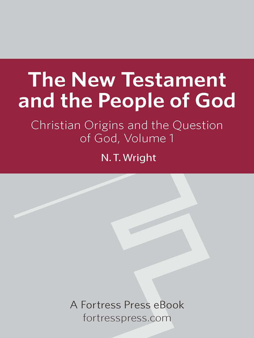Cover image for Christian Origins and the Question of God, Volume 1
